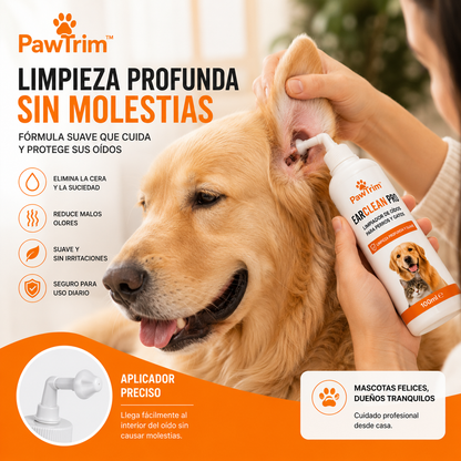 PawTrim™ EarClean Pro | Limpiador de Oídos para Perros y Gatos